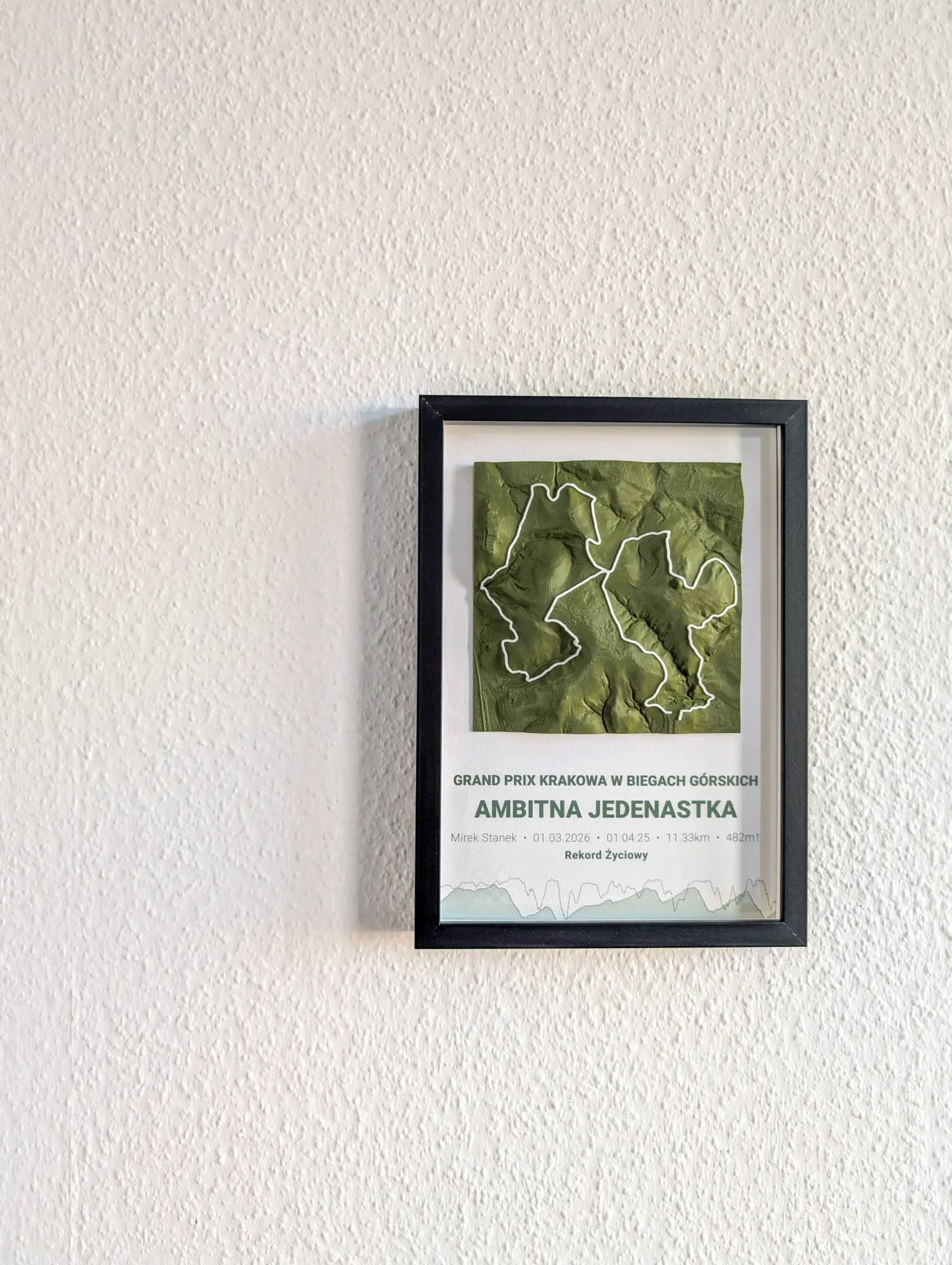 RunArt poster framed - example 2