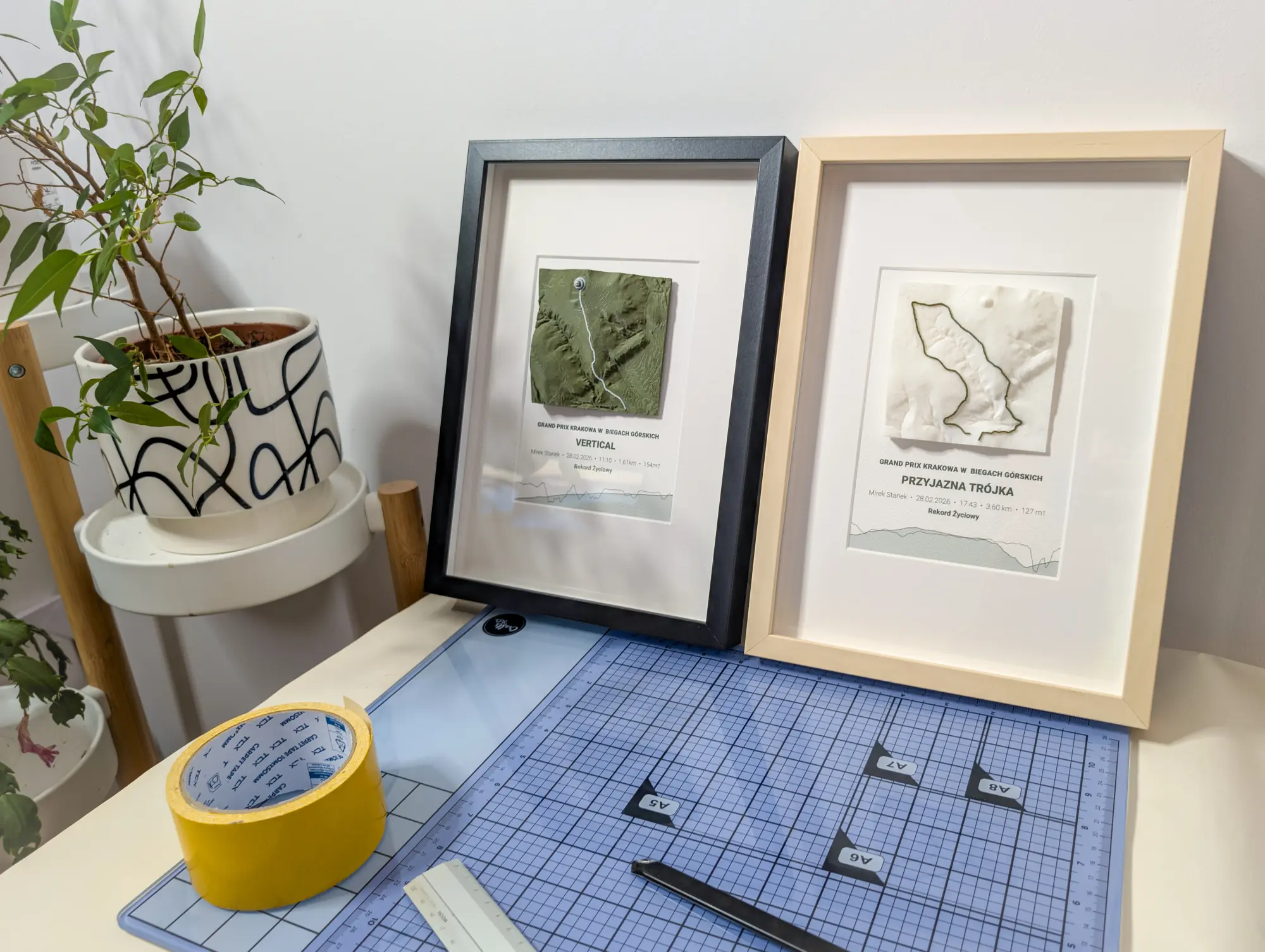 RunArt poster framed - example 3