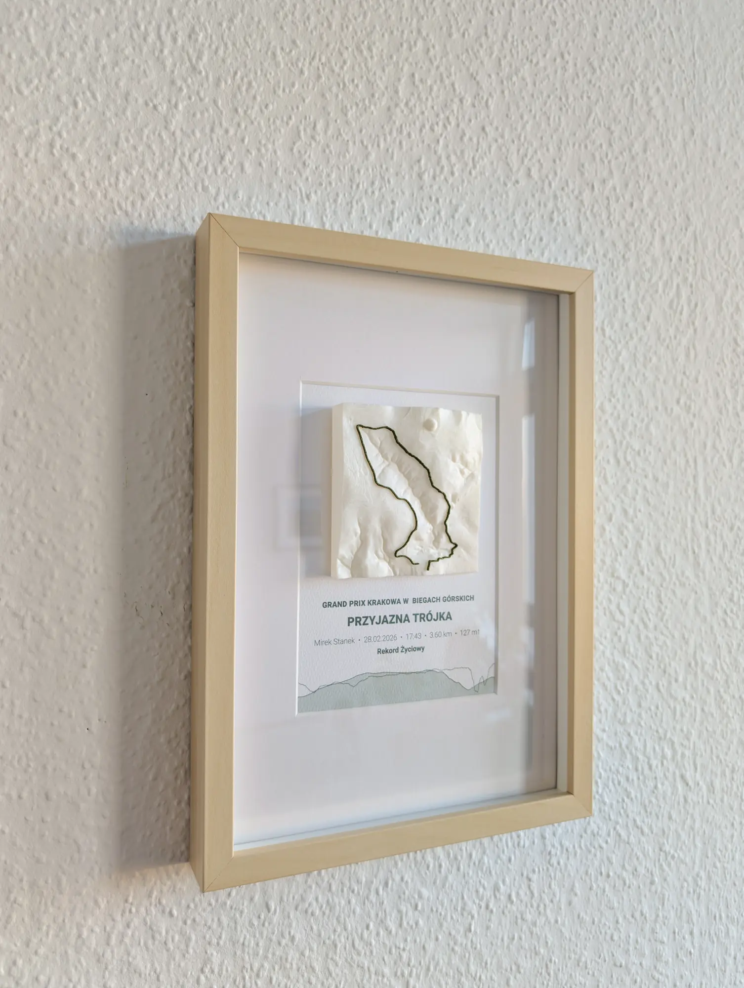 RunArt poster framed - example 4