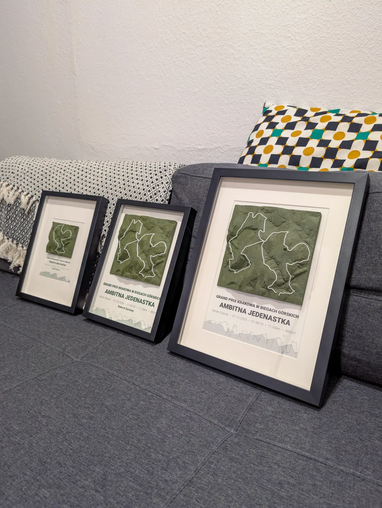 RunArt poster framed - example 5