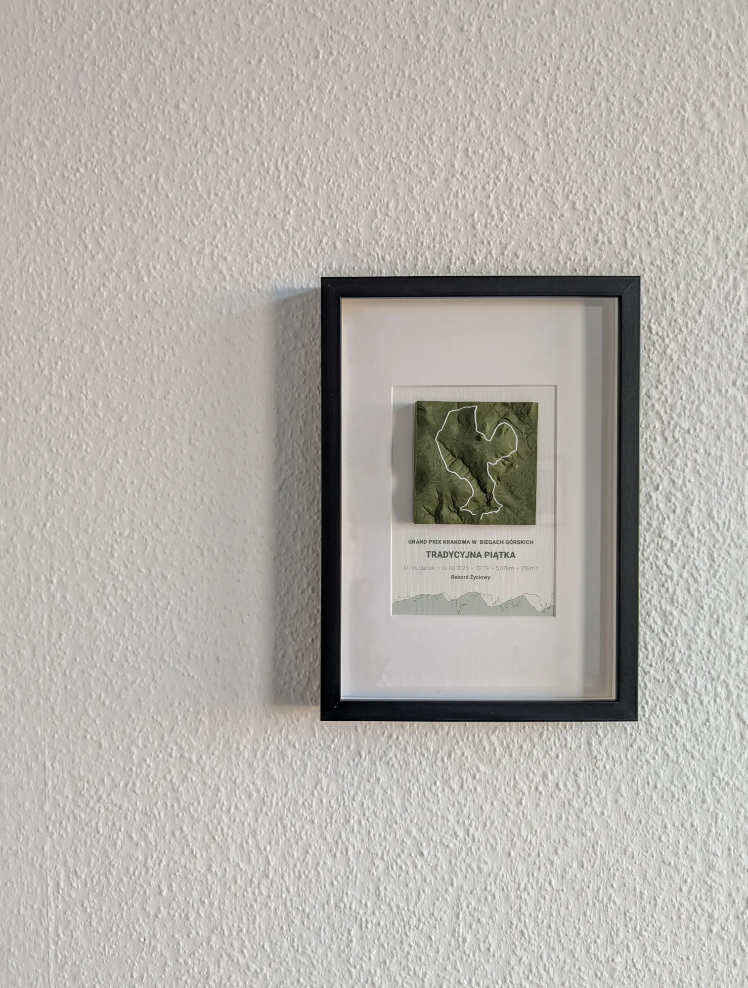 RunArt poster framed - example 6