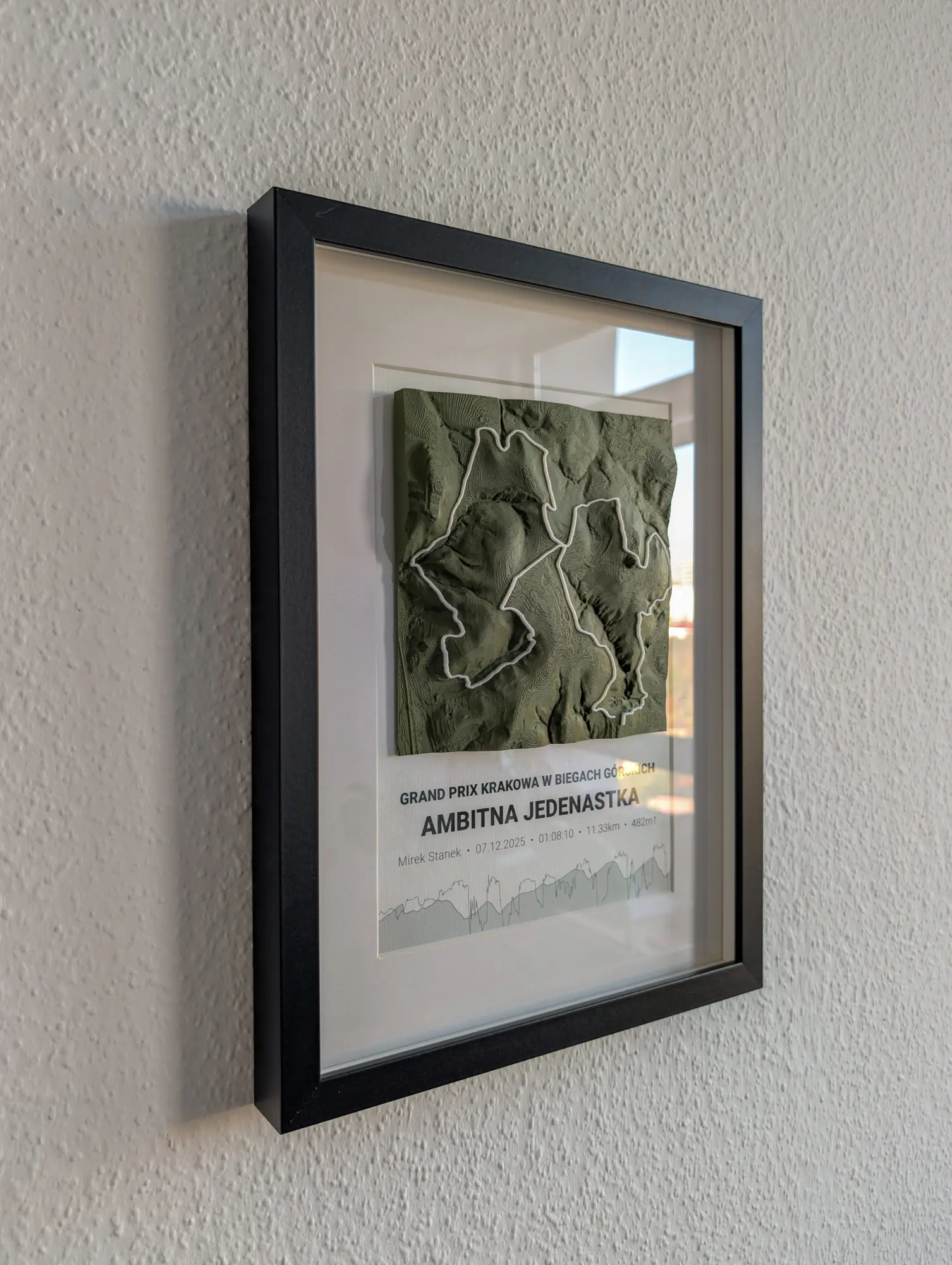 RunArt poster framed - example 7