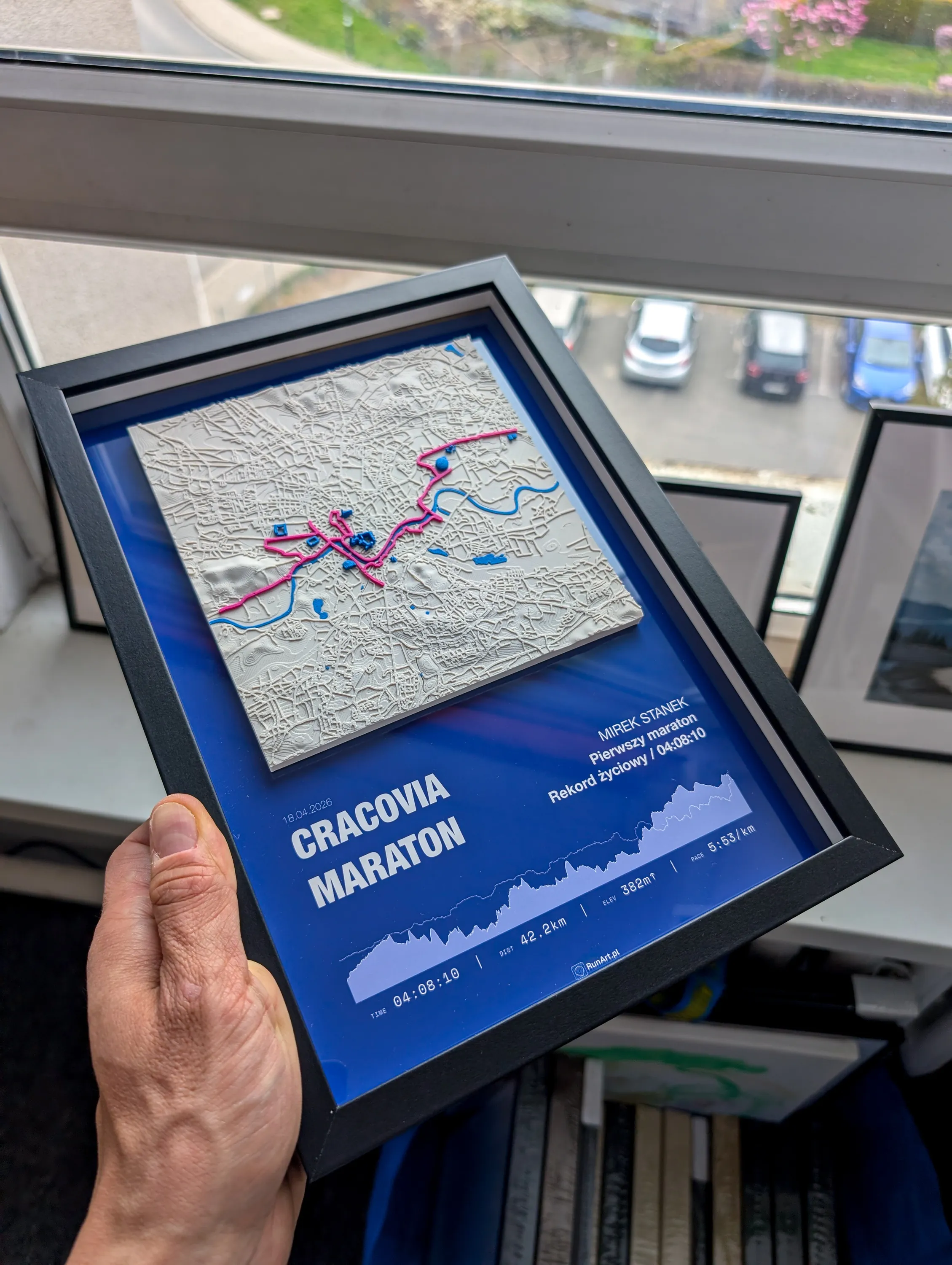 RunArt poster framed - example 11